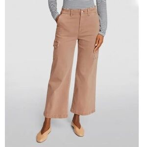 Paige Carly Cargo Wide Leg with Pockets in Vintage Warm Rose Size 23